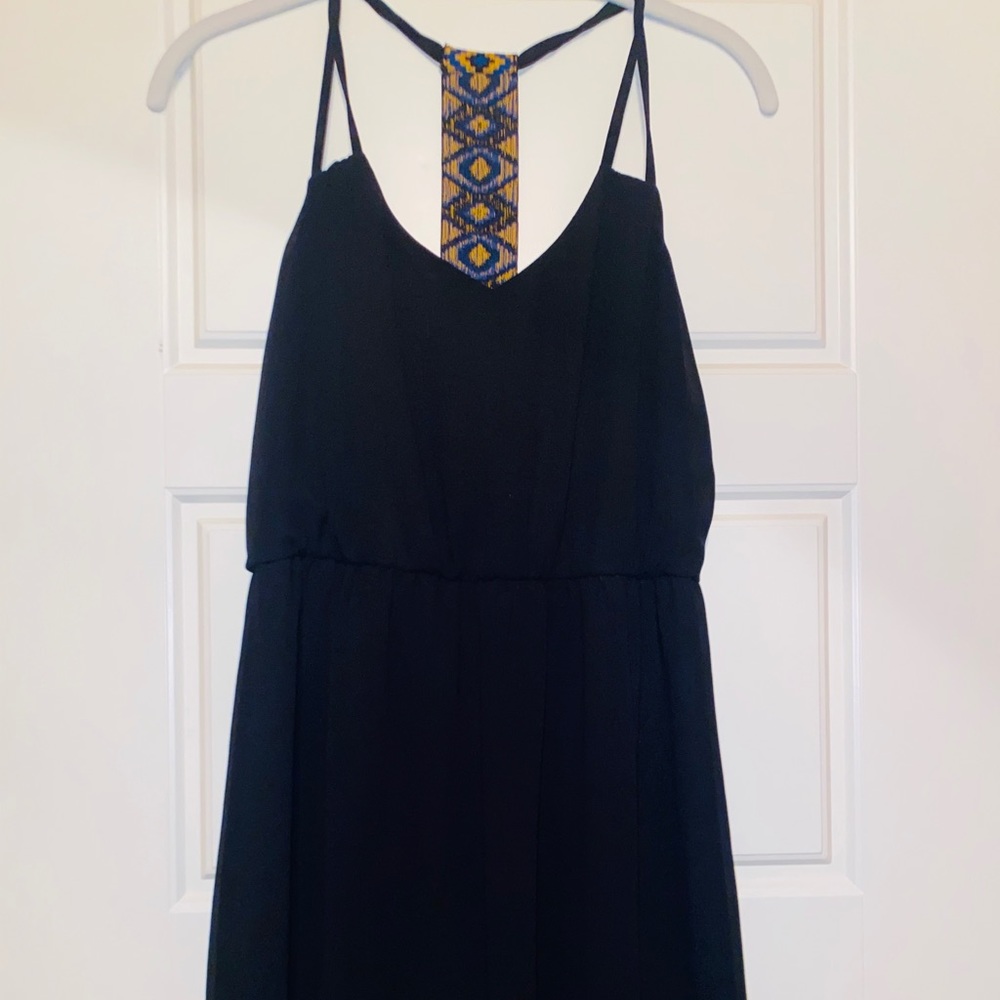 Spaghetti strap black dress